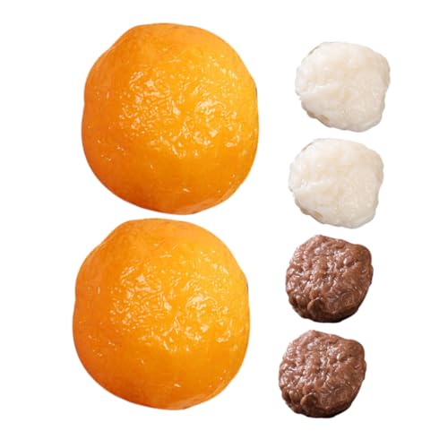 ifundom 6 Stück Simulierte Hot Pot Fleischbällchen Gefälschtes Lebensmittelspielzeug Dekoratives Lebensmittelmodell Fleischbällchen Display Gefälschtes Rindfleisch Fleischbällchen von ifundom