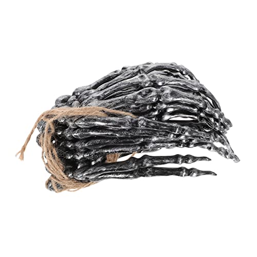 ifundom Halloween-streich-Requisiten 6 Stück Skeletthände Halloween- -leuchtende Skeletthände Dekoration Gruseliges Handskelett von ifundom
