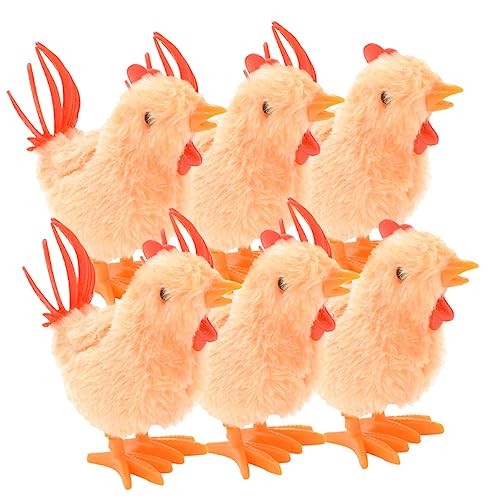 ifundom 6 Stück Spielzeugküken für Kleinkinder bastelzeug ostergeschenke für Lustiges Aufziehspielzeug für Uhrwerk Aufziehhühner Huhn Plüsch ifundom 6 Stück Spielzeugküken für Kleinkinder bastelzeug ostergeschenke für Lustiges Aufziehspielzeug für Uhrwerk Aufziehhühner Huhn Plüsch von ifundom