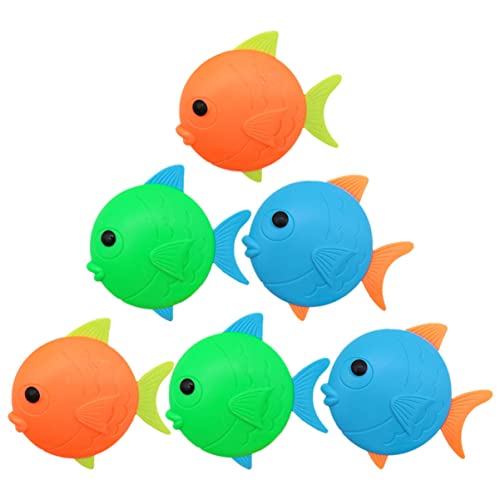 ifundom 6 Stück Tauchfischspielzeug Tauchspielzeug Unterwasserspielzeug Tauchtraining Und Spaß Poolspielzeug Schwimmspielzeug Für Kinderspielzeug Kinderbecken Schwimmbadspielzeug Fisch von ifundom