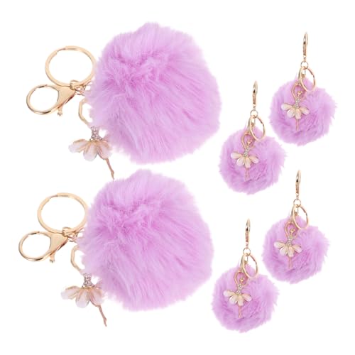 ifundom 6 Stück Teiliges Ballett Mädchen Schlüsselanhänger mit Flauschigem Pom Pom und Strass Süße Taschenanhänger für Frauen Charmante Deko für Handtaschen Rucksäcke und Gepäck ifundom 6 Stück Teiliges Ballett Mädchen Schlüsselanhänger mit Flauschigem Pom Pom und Strass Süße Taschenanhänger für Frauen Charmante Deko für Handtaschen Rucksäcke und Gepäck von ifundom