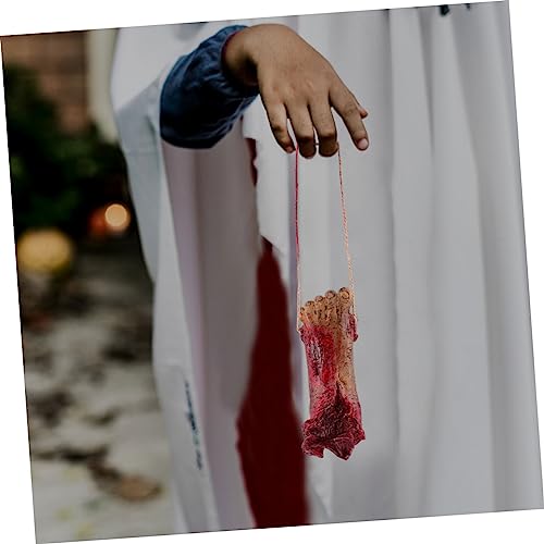 ifundom 6 Stück Teiliges Halloween Deko Realistische Abgetrennte Hände und Organe Hängend Gruselige Party Requisiten Für Innen und Außen Schaurige Horror Deko von ifundom