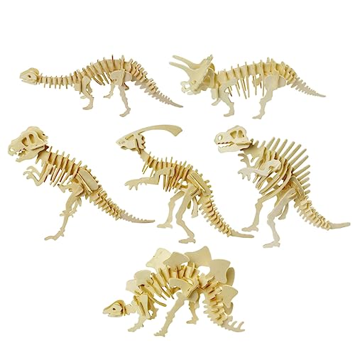 ifundom 6 Stück Teiliges Holz Puzzle Dinosaurier Modell Lernspielzeug für Niedliche Jigsaw Puzzle Stegosaurus Triceratops Hadrosaur ifundom 6 Stück Teiliges Holz Puzzle Dinosaurier Modell Lernspielzeug für Niedliche Jigsaw Puzzle Stegosaurus Triceratops Hadrosaur von ifundom