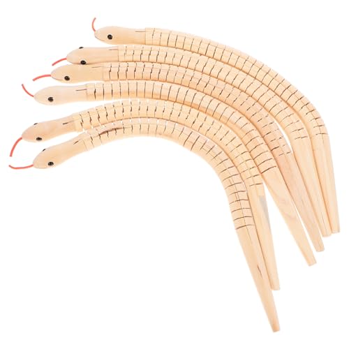ifundom 6 Stück Teiliges Holzschlangen Flexible Naturbelassene Tierfiguren Realistische Holzschlangen für Pädagogisches Langlebiges Holzspielzeug zur Halloween und Geburtstagsdekoration ifundom 6 Stück Teiliges Holzschlangen Flexible Naturbelassene Tierfiguren Realistische Holzschlangen für Pädagogisches Langlebiges Holzspielzeug zur Halloween und Geburtstagsdekoration von ifundom