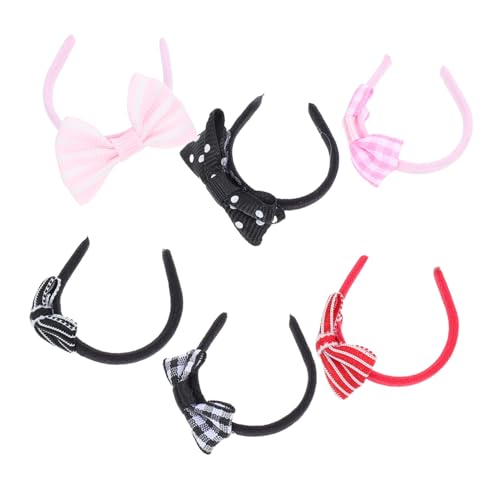 ifundom 6 Stück Teiliges Miniatur Puppenhaar Haarreifen für Puppenhaus Dekoration DIY Haaraccessoires Leicht Langlebig für Kreative Bastelprojekte von ifundom
