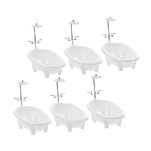 ifundom 6 Stück Teiliges Miniatur-badewannenset mit Duschbrause Realistische Simulation Puppenhaus Badezimmer Zubehör Kompakt Leicht Spiel und Dekoration ifundom 6 Stück Teiliges Miniatur-badewannenset mit Duschbrause Realistische Simulation Puppenhaus Badezimmer Zubehör Kompakt Leicht Spiel und Dekoration von ifundom