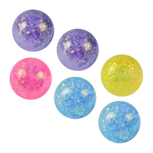 ifundom 6 Stück Teiliges Squeeze Ball Handliche Stressabbau Bälle Kleines Sensorisches Quetschspielzeug Entspannend Tragbar für Alltag und Büro von ifundom