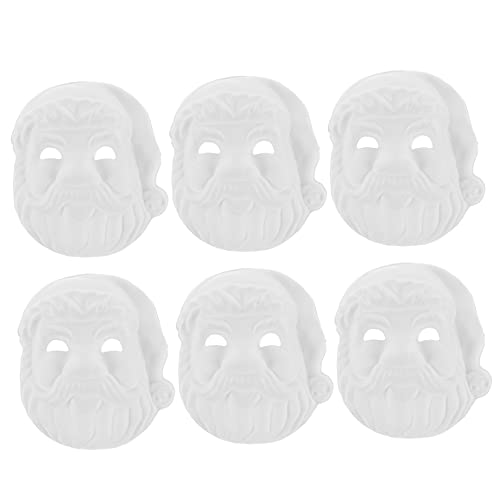 ifundom 6 Stück Weihnachtsmann-Maske Weihnachten Weihnachts-Tags Papiermasken selber machen weihnachtsdeko halloween masken Maskerade Gesichtsmaske Maske für DIY Zellstoff Weiß ifundom 6 Stück Weihnachtsmann-Maske Weihnachten Weihnachts-Tags Papiermasken selber machen weihnachtsdeko halloween masken Maskerade Gesichtsmaske Maske für DIY Zellstoff Weiß von ifundom