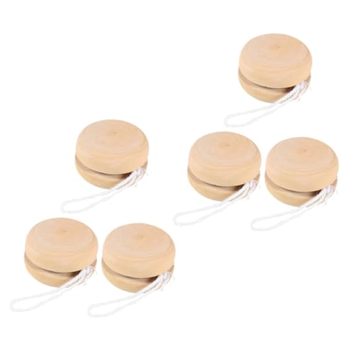 ifundom 6 Stück Yo-yo-bälle, Leere Yo-yo-bälle, Holz-yo-yo-bälle, Spielzeug, Rustikales, Unlackiertes Holzspielzeug, Outdoor-Spielzeug ifundom 6 Stück Yo-yo-bälle, Leere Yo-yo-bälle, Holz-yo-yo-bälle, Spielzeug, Rustikales, Unlackiertes Holzspielzeug, Outdoor-Spielzeug von ifundom