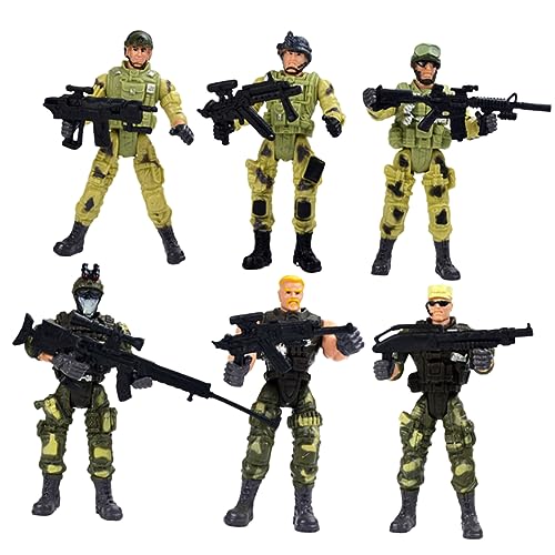 ifundom 6 Stück für Spezialeinheiten interaktives Toys Educational Toys Safe Toy Modell der Spezialeinheiten Zubehör für Spezialeinheiten von ifundom