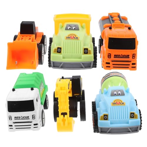 ifundom Pädagogisches Auto-Spielzeug-Set Für Jungen Und Mädchen Jungen Mädchen 6-teiliges Pullback-Auto-Spielzeug Bagger-LKW ifundom Pädagogisches Auto-Spielzeug-Set Für Jungen Und Mädchen Jungen Mädchen 6-teiliges Pullback-Auto-Spielzeug Bagger-LKW von ifundom