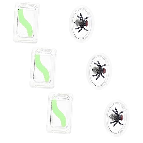 ifundom 6 Stücke Kniffliger Ice Cube Bug Gruselige Eiswürfel Simulation von Insekten im Eiswürfel Eisschalen für Gefrierschrank Eiswürfelform tragbare Streichspielzeuge Eiswürfelspielzeug von ifundom