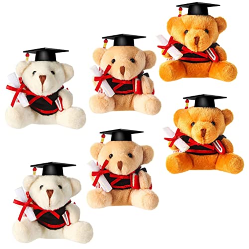 ifundom Niedlicher Traditioneller Bär Aus Plüsch Abschlussbärenpuppen Schlüsselanhänger Dekoration Für Schultasche Oder Party von ifundom