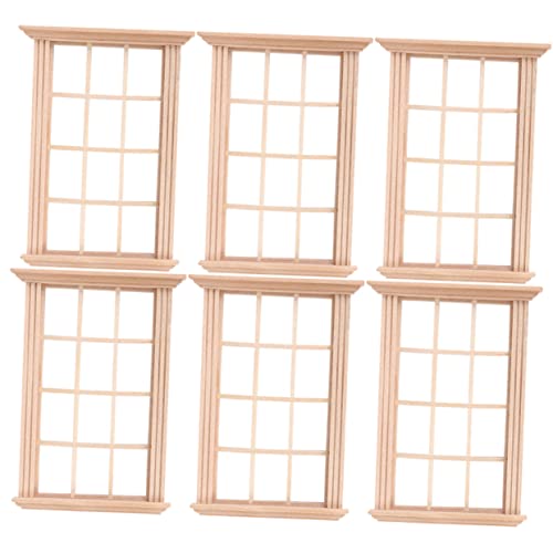 ifundom Holzfensterrahmen Für Puppenhaus 6-teiliges Miniatur-fensterset Für Spielzeughaus- ifundom Holzfensterrahmen Für Puppenhaus 6-teiliges Miniatur-fensterset Für Spielzeughaus- von ifundom