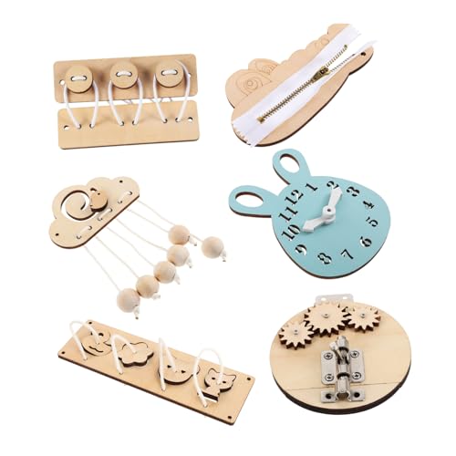 ifundom 6 Stücke Holz Kinder Sensorischen Spielzeug Set Vorschule Pädagogisches Spielzeug Kleinkind Aktivität von ifundom