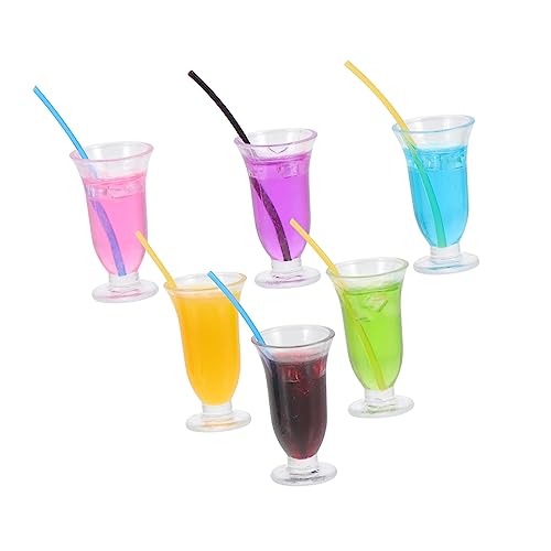 ifundom Bar-Cocktail-Modelle Mini- -zubehör 6 Stück Künstliche Cocktail-Modelle Für Miniatur-Spielzeug-spielhaus Für Kinder ifundom Bar-Cocktail-Modelle Mini- -zubehör 6 Stück Künstliche Cocktail-Modelle Für Miniatur-Spielzeug-spielhaus Für Kinder von ifundom