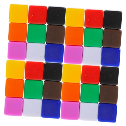 ifundom 60 Stück Aus Acryl Leere Würfelblöcke Acryl Selbstgemachte Partyzubehör DIY Versorgung Kleine Leere Acrylwürfel Leere Würfelwürfel Partywürfel von ifundom