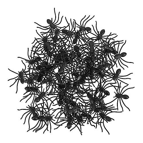 ifundom 60 Stück Falsche Spinne Aufkleber Für Halloween-partyspiele Im Freien Gefälschte Spinnen Halloween-schlauchboote Halloween-Party-Ornament Geist Tür Black Plastik von ifundom
