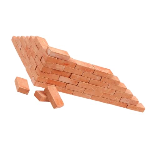 ifundom 60 Stück Maßstab Realistische Mini Bauziegel für Sandtisch Puppenhaus Mikro-Landschaft Vielseitig für DIY Modellbau und Dekoration von ifundom