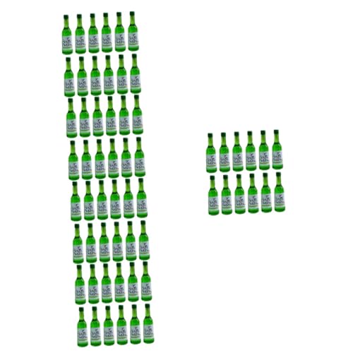 60 STK Simulierte Weinflasche Mini-Weinflaschen aus Harz Mini-Getränkeflaschen-Spielzeug Wohnkultur Modelle Mini-Verzierung Mini-Szenendekor Miniatur Zubehör Dekorationen schmücken von ifundom