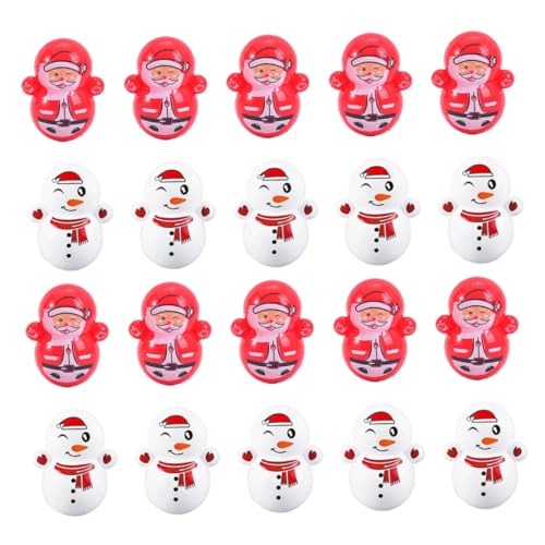 ifundom 60stücke Teiliges Aus Plastik-tumbler-spielzeugen Weihnachtsmann Und Schneemann-form Lernspielzeug Für Kreativität Und Westlicher Kultur Für Weihnachten Und ifundom 60stücke Teiliges Aus Plastik-tumbler-spielzeugen Weihnachtsmann Und Schneemann-form Lernspielzeug Für Kreativität Und Westlicher Kultur Für Weihnachten Und von ifundom
