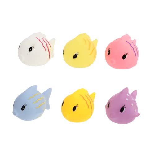 ifundom 6St Badespielzeug Squeeze-Badewannenspielzeug schwimmendes Süßes Fischspielzeug Bath time Toys badewannenspielzeug Duschspielzeug Dusche PVC Colorful ifundom 6St Badespielzeug Squeeze-Badewannenspielzeug schwimmendes Süßes Fischspielzeug Bath time Toys badewannenspielzeug Duschspielzeug Dusche PVC Colorful von ifundom