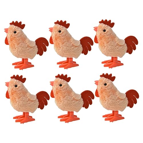 ifundom 6St Dummy- interaktives Tiere Wind-up nachsprechende stofftiere Fun Toy aufziehbares Plüschtier zum Aufziehen Aufziehhuhn Plastik rot ifundom 6St Dummy- interaktives Tiere Wind-up nachsprechende stofftiere Fun Toy aufziehbares Plüschtier zum Aufziehen Aufziehhuhn Plastik rot von ifundom