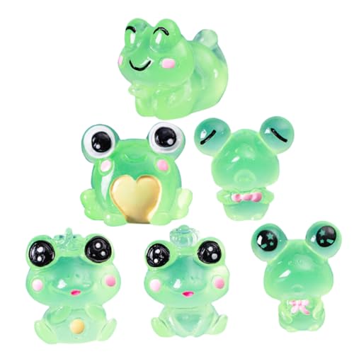 ifundom 6St Frosch Figur Mikrolandschaftstiere Frösche Leuchtende Froschfiguren Dinosaurier Tiny Frogs gartendekofiguren lustige Wohnkultur kleine Büroeinrichtung Harz ifundom 6St Frosch Figur Mikrolandschaftstiere Frösche Leuchtende Froschfiguren Dinosaurier Tiny Frogs gartendekofiguren lustige Wohnkultur kleine Büroeinrichtung Harz von ifundom