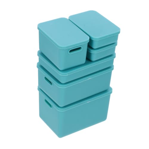 ifundom 6st Miniatur-aufbewahrungsbox Mini-puppenhaus-essensset Mini-perlenetui Puppenhaus-aufbewahrungskoffer Puppenhaus-Miniatur-Box Puppenhaus-perlen-Box Ob11 Mini-Box Klein Plastik von ifundom