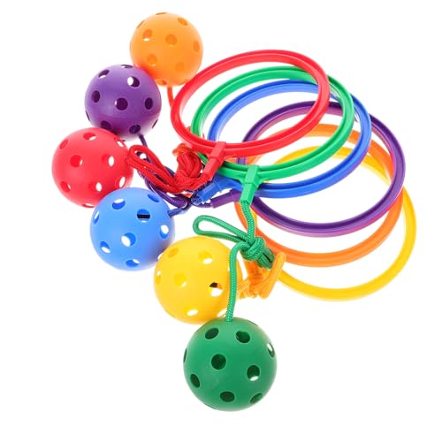 ifundom 6St Reifenball sportspiele für flummies f�r Toys for kinderknallzeug Kid Toys Kinderfußball Seil-Knöchelsprung-Ballspiel Ballspiel überspringen Plastik ifundom 6St Reifenball sportspiele für flummies f�r Toys for kinderknallzeug Kid Toys Kinderfußball Seil-Knöchelsprung-Ballspiel Ballspiel überspringen Plastik von ifundom