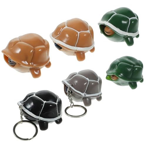 ifundom 6St Schildkröten-Spiel hühner stressabbau Langsam steigendes quetsch Quetschspielzeug Schildkröte dehnbares für Angst Kieselgel von ifundom