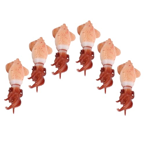 ifundom 6St Simulations- -Verzierung tischdeko esstisch kleine Tintenfischstatue Simulation von Meerestierfiguren -Modell gefälschte Tintenfischdekoration PVC Brown ifundom 6St Simulations- -Verzierung tischdeko esstisch kleine Tintenfischstatue Simulation von Meerestierfiguren -Modell gefälschte Tintenfischdekoration PVC Brown von ifundom