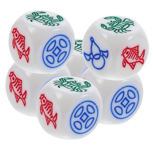 ifundom 6St große Würfel Garnelenfisch-Krabbenwürfel Krabbenspielzeug Neuheit Spielwürfel Fischgarnelenkrabbe Halloween-Würfel Vintage Würfel Spielwürfel in durchscheinenden Farben Abs ifundom 6St große Würfel Garnelenfisch-Krabbenwürfel Krabbenspielzeug Neuheit Spielwürfel Fischgarnelenkrabbe Halloween-Würfel Vintage Würfel Spielwürfel in durchscheinenden Farben Abs von ifundom