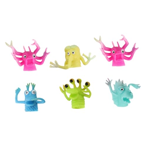 ifundom 6Stücke Cartoon Fingerpuppen für Lustige Handspielzeuge für Kleinkinder Beruhigende Puppen im Zufälligen Design Kreatives für Jungen und Mädchen ifundom 6Stücke Cartoon Fingerpuppen für Lustige Handspielzeuge für Kleinkinder Beruhigende Puppen im Zufälligen Design Kreatives für Jungen und Mädchen von ifundom