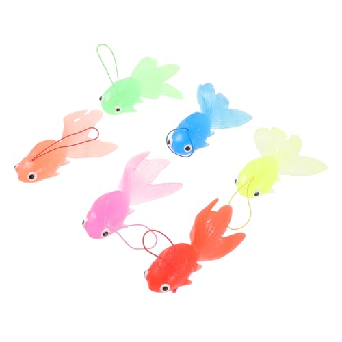 ifundom 6Stücke Lebensechte Modelle für Aquarien Halbdurchsichtige Softgummi Spielzeuge für Aquarium Dekoration von ifundom