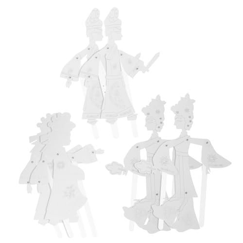 ifundom 6Stücke Teiliges DIY Schattenpuppenspiel Handgefertigtes Lernspielzeug Für Traditionelles Chinesisches Handwerk Kreatives Bastelset Für Puppentheater Und Rollenspiele von ifundom