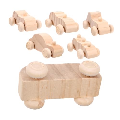 ifundom 6Stücke Teiliges Holzspielzeug Autos zum Bemalen Unfertige Graffiti Modelle für DIY Bastelprojekt Kreativität und Fantasie ifundom 6Stücke Teiliges Holzspielzeug Autos zum Bemalen Unfertige Graffiti Modelle für DIY Bastelprojekt Kreativität und Fantasie von ifundom