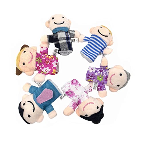 ifundom 6er Set Fingerpuppen Familie Handpuppen Aus Stoff Für Frühes Lernspielzeug Für Interaktive Fingerfamilien Spiele Und Kreative Rollenspiele ifundom 6er Set Fingerpuppen Familie Handpuppen Aus Stoff Für Frühes Lernspielzeug Für Interaktive Fingerfamilien Spiele Und Kreative Rollenspiele von ifundom