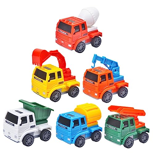 ifundom Cartoon-Kind-Spielzeug Früherziehungsspielzeug 6 Stück Mini-Pullback- Robustes Plastikauto-Spielzeug für Jungen ifundom Cartoon-Kind-Spielzeug Früherziehungsspielzeug 6 Stück Mini-Pullback- Robustes Plastikauto-Spielzeug für Jungen von ifundom