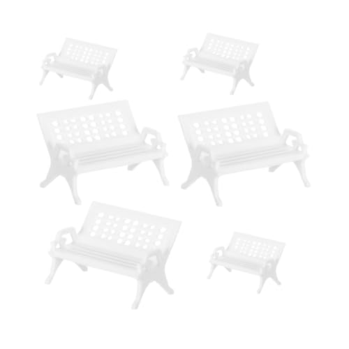ifundom 6pcs Miniaturbank Für Dollhouse Kleine Plastikstuhl Desktop -Bank Dekoration Winzige Parkbank Für Miniaturszenen Und Feengärten ifundom 6pcs Miniaturbank Für Dollhouse Kleine Plastikstuhl Desktop -Bank Dekoration Winzige Parkbank Für Miniaturszenen Und Feengärten von ifundom
