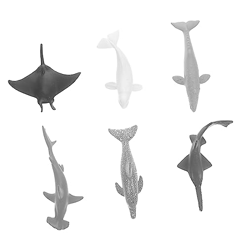 ifundom 6pcs Simuliertes Meereslebensmodell Haie Fisch Miniaturen Wasser Meerestiermodell Für Hai-wal-Figur Jumbo Meeresspielzeug Für Meerestiere Klein GOO Black Plastik ifundom 6pcs Simuliertes Meereslebensmodell Haie Fisch Miniaturen Wasser Meerestiermodell Für Hai-wal-Figur Jumbo Meeresspielzeug Für Meerestiere Klein GOO Black Plastik von ifundom