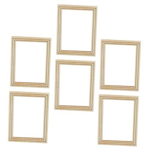 ifundom Mini-fotorahmen Im Maßstab 112 Miniatur-hausdekorationen Aus Holz Für Mini-szenen-layouts von ifundom