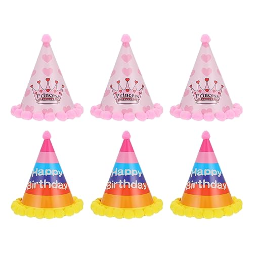 ifundom 6st Geburtstagshut Partyhüte Für Kindergeburtstage Kegelhüte Für Geburtstagsfeiern Bewertet Abzeichen Schlüsselanhänger Korb Kinderkegelhut Kinderhüte Paket Blumentopfhalter Plüsch ifundom 6st Geburtstagshut Partyhüte Für Kindergeburtstage Kegelhüte Für Geburtstagsfeiern Bewertet Abzeichen Schlüsselanhänger Korb Kinderkegelhut Kinderhüte Paket Blumentopfhalter Plüsch von ifundom