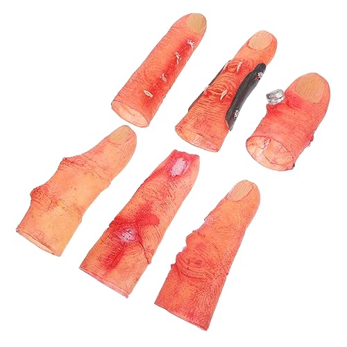 ifundom 6St Halloween Horror deko Halloween grusel deko Halloween-Horror-Requisiten Gruselige Fingerstütze Halloween-Spielzeug Spielzeuge Finger -Finger tragbar von ifundom