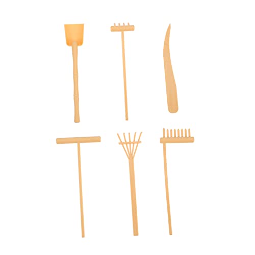 ifundom Mini Sand Rake Spielzeug Set Zen Rake Garten Werkzeuge 6 Stücke Sand Glätter Zen Rechen von ifundom