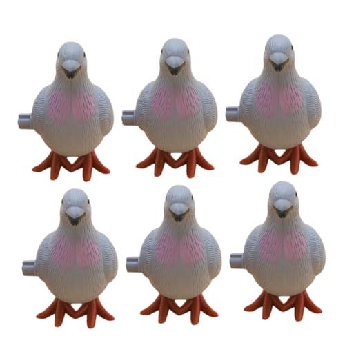 ifundom 6st Simulation Taube Nuss Simulieren Nussknacker-Banner Gelbe Themendekoration Monster Gefälschte Baumrebe Rattan Oval Nussknacker Dekoration Vlies Dinosaurier Plastik von ifundom