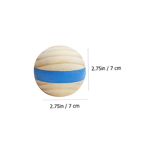 ifundom 7 Stück Teiliges Boccia Outdoor Spiel aus Robustem Holz Kleine Wurfspiel Kugeln für Grasflächen Strand und Garten Farblich Sortiert Langlebig und Einfach zu von ifundom
