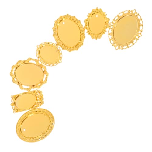 ifundom 7 Stück Teiliges Miniatur Barock Bilderrahmen aus Metall Goldene Ovale Puppenhaus Rahmen Detailreiche Vintage Mini Fotohalter für DIY Dekoration Kreative Schmuck Partyaccessoires ifundom 7 Stück Teiliges Miniatur Barock Bilderrahmen aus Metall Goldene Ovale Puppenhaus Rahmen Detailreiche Vintage Mini Fotohalter für DIY Dekoration Kreative Schmuck Partyaccessoires von ifundom