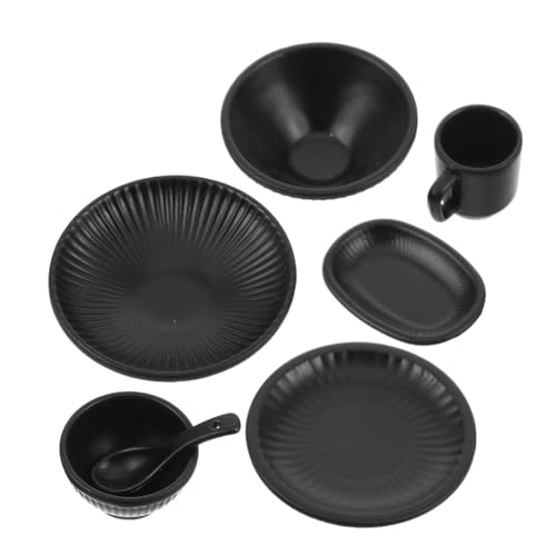 ifundom 7 Stück Teiliges Miniatur Japanisches mit Vertikalen Streifen Langlebige Miniatur-Dollhouse-küchenschalen und Tassen für Puppenhaus-Dekoration und Kreative DIY-projekte ifundom 7 Stück Teiliges Miniatur Japanisches mit Vertikalen Streifen Langlebige Miniatur-Dollhouse-küchenschalen und Tassen für Puppenhaus-Dekoration und Kreative DIY-projekte von ifundom