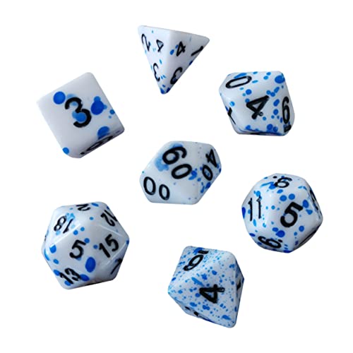 ifundom Rollenspielwürfel – 7-teiliges Acrylwürfel-Set – Partyzubehör – Halloween-Dekoration Und Wiederverwendbare Tischspiele von ifundom